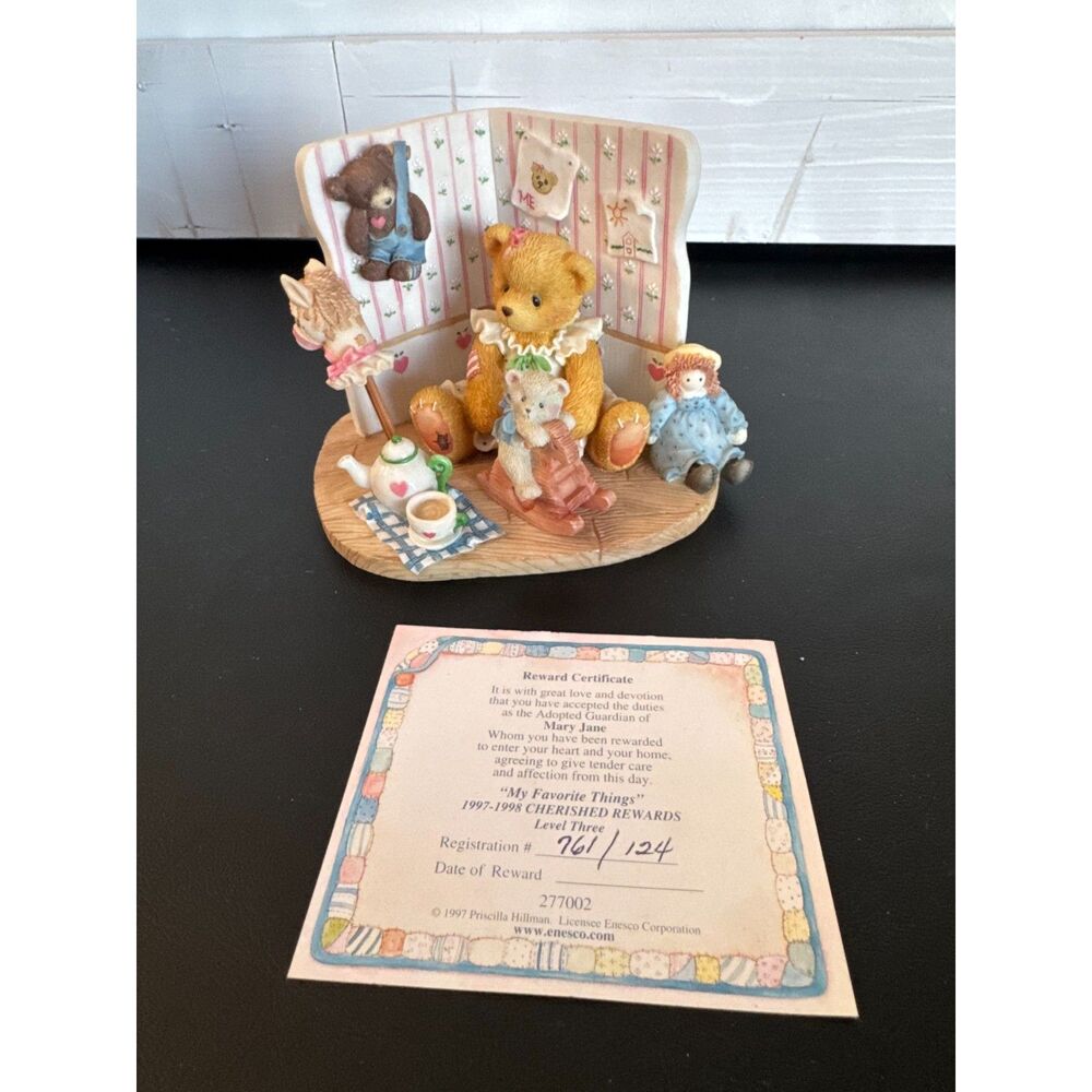 Cherished Teddies Mary Jane"My Favorite Things" Corner Room #277002
